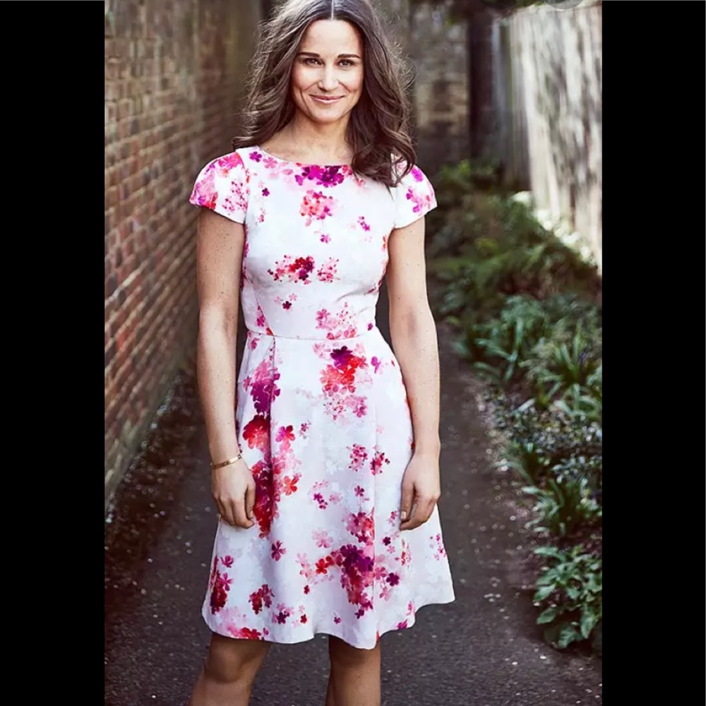 Tabitha Webb Pippa Middleton Silk Floral Dress NWOT